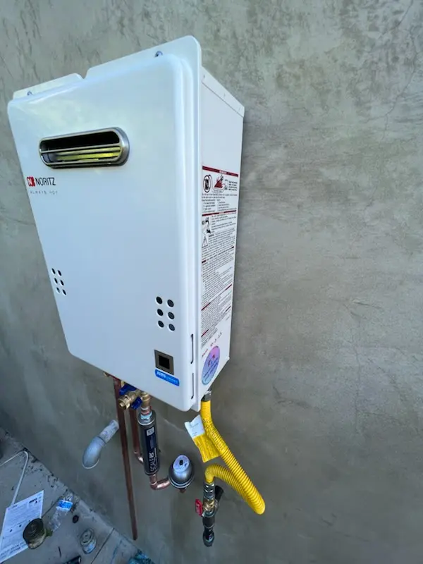 Tankless water heater installation for Richardson homes